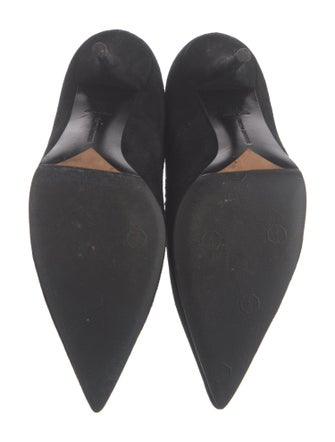 Tabitha Simmons Suede Scalloped Accent Pumps