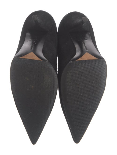 Tabitha Simmons Suede Scalloped Accent Pumps