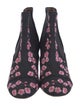 Tabitha Simmons Canvas Floral Print Lace-Up Boots