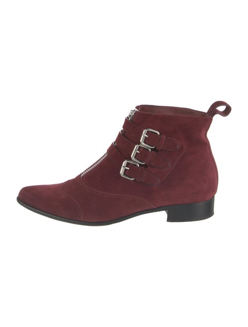 Tabitha Simmons Suede Combat Boots