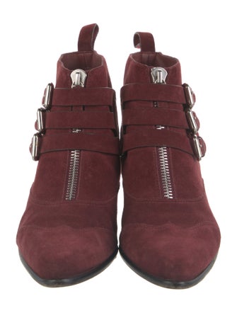 Tabitha Simmons Suede Combat Boots