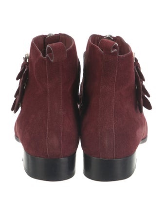 Tabitha Simmons Suede Combat Boots