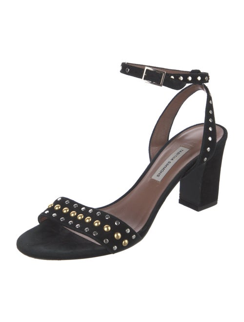 Tabitha Simmons Suede Studded Accents Sandals