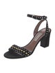Tabitha Simmons Suede Studded Accents Sandals