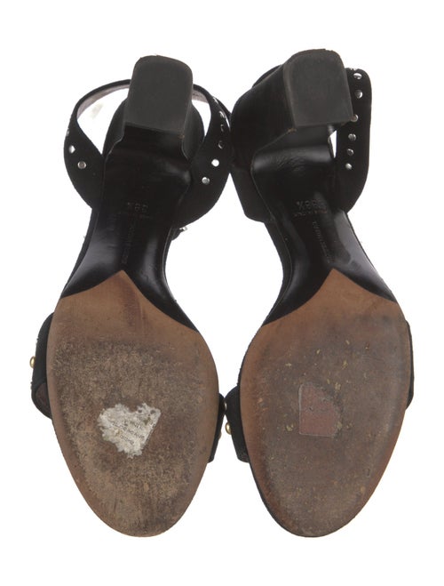 Tabitha Simmons Suede Studded Accents Sandals