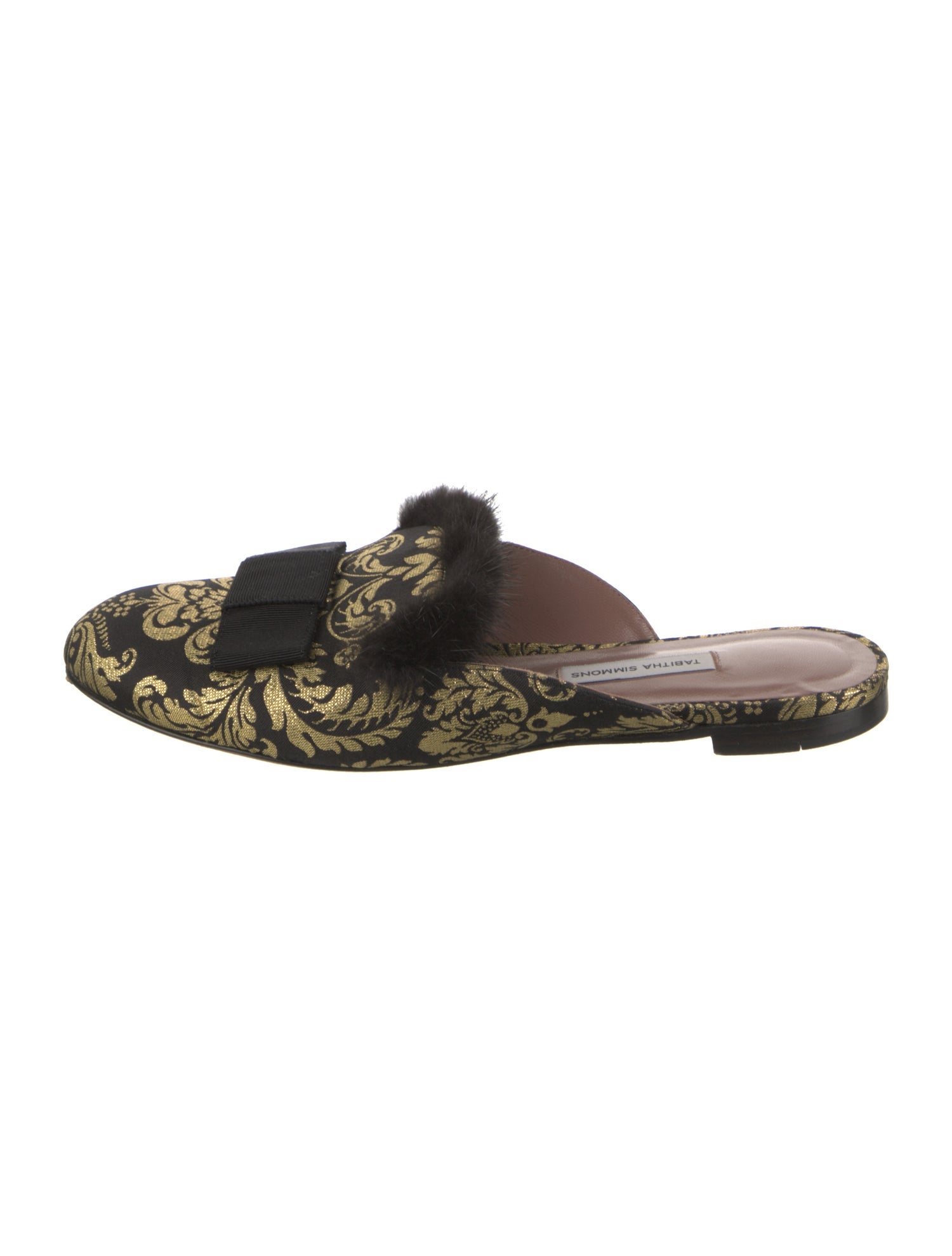 Tabitha Simmons Canvas Floral Print Mules