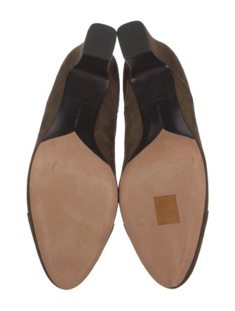 Tabitha Simmons Suede Colorblock Pattern Chelsea Boots