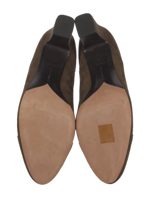 Tabitha Simmons Suede Colorblock Pattern Chelsea Boots