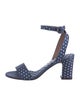 Tabitha Simmons Canvas Polka Dot Print Slingback Sandals