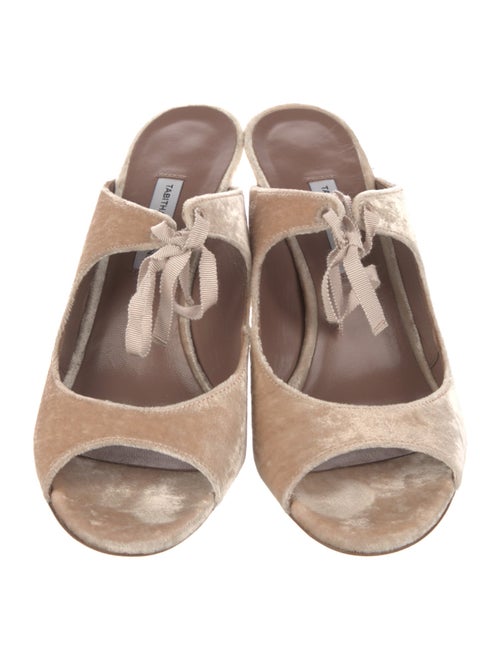 Tabitha Simmons Velvet Slides