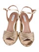 Tabitha Simmons Leather T-Strap Sandals