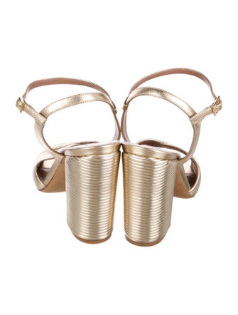 Tabitha Simmons Leather T-Strap Sandals