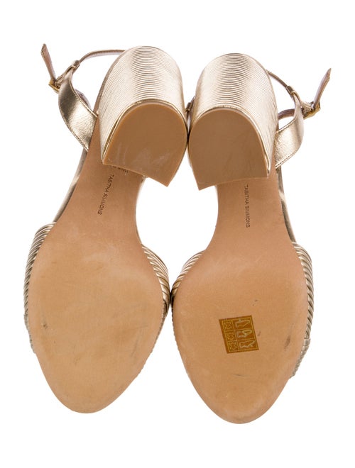 Tabitha Simmons Leather T-Strap Sandals