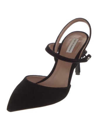 Tabitha Simmons Suede Slingback Pumps