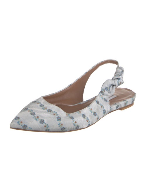Tabitha Simmons Floral Print Slingback Flats