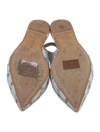 Tabitha Simmons Floral Print Slingback Flats