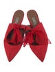 Tabitha Simmons Satin Bow Accents Mules