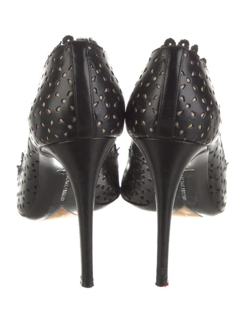 Tabitha Simmons Leather Colorblock Pattern Pumps