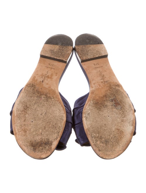 Tabitha Simmons Satin Bow Accents Slides