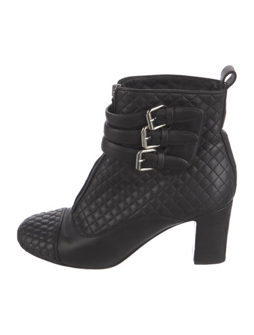 Tabitha Simmons Quilted Pattern Leather Boots