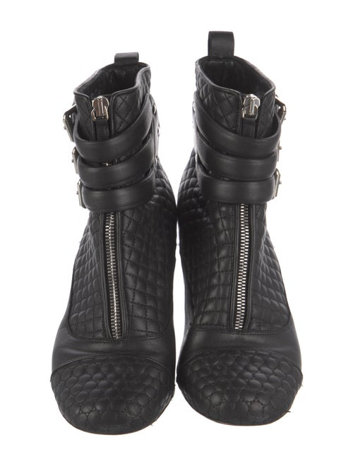 Tabitha Simmons Quilted Pattern Leather Boots
