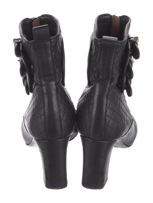 Tabitha Simmons Quilted Pattern Leather Boots