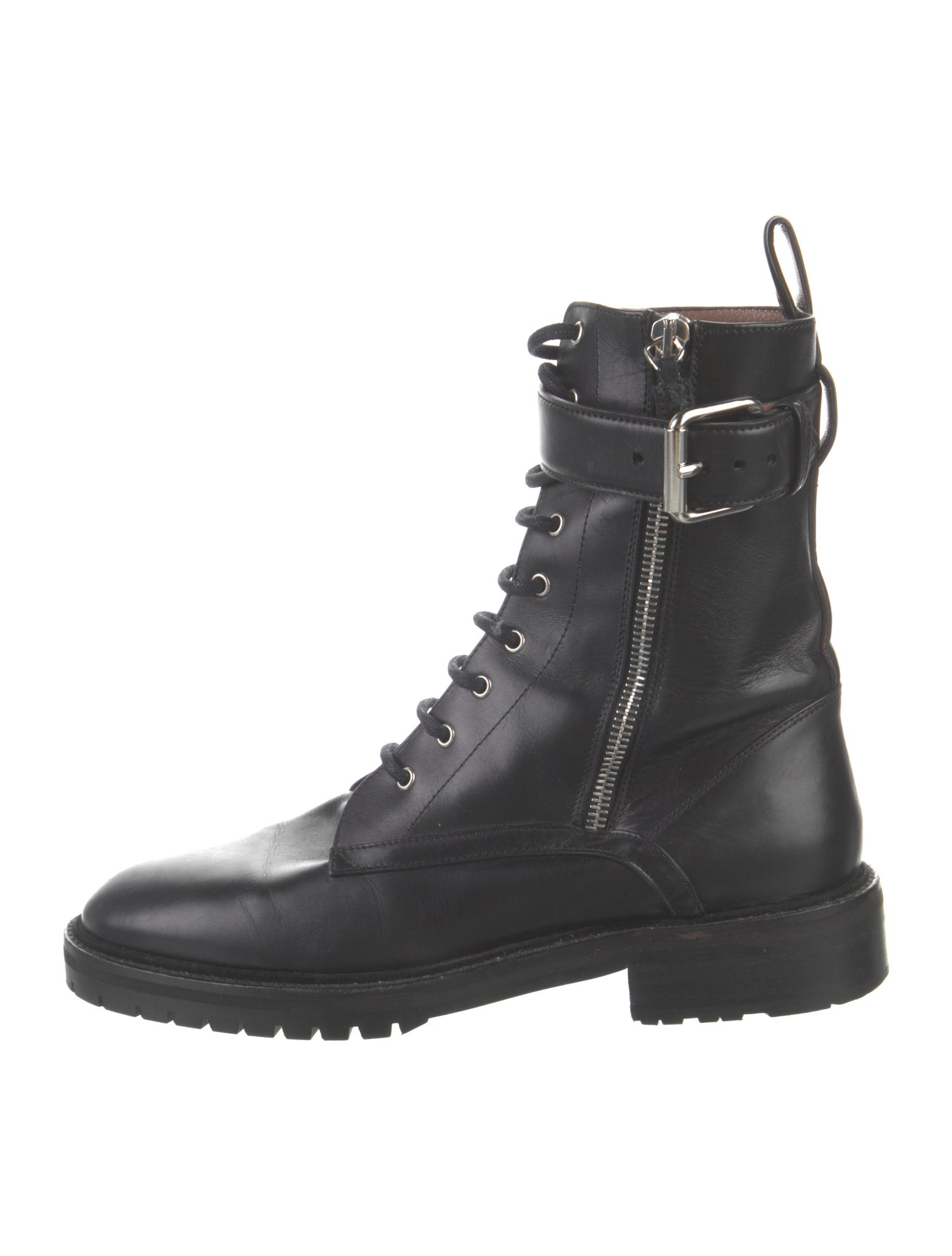 Tabitha Simmons Leather Combat Boots