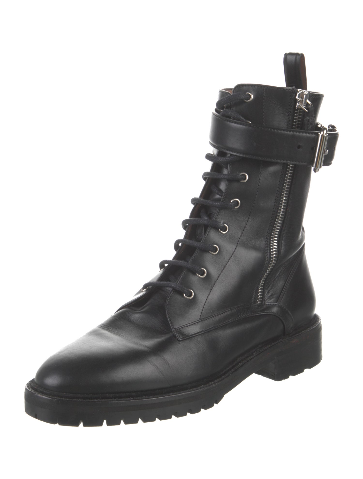 Tabitha Simmons Leather Combat Boots