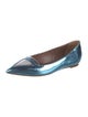 Tabitha Simmons Patent Leather Colorblock Pattern Ballet Flats