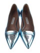 Tabitha Simmons Patent Leather Colorblock Pattern Ballet Flats