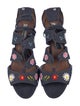 Tabitha Simmons Denim Printed Gladiator Sandals