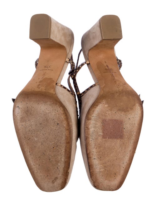 Tabitha Simmons Suede Printed Slingback Pumps