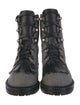 Tabitha Simmons Canvas Plaid Print Combat Boots