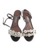 Tabitha Simmons Leather Floral Print Sandals
