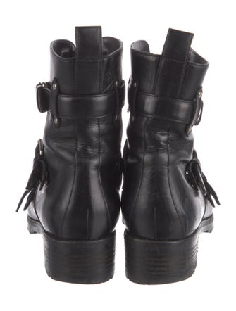 Tabitha Simmons Leather Combat Boots