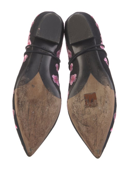 Tabitha Simmons Canvas Floral Print Ballet Flats