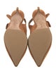 Tabitha Simmons Suede Bow Accents Slingback Pumps