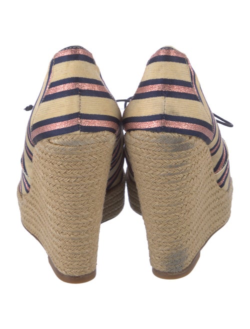 Tabitha Simmons Canvas Striped Pumps