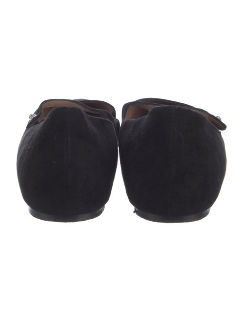 Tabitha Simmons Suede Crystal Embellishments Mary Jane Flats