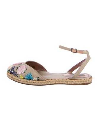 Tabitha Simmons Canvas Floral Print Espadrilles