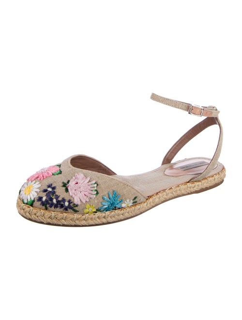 Tabitha Simmons Canvas Floral Print Espadrilles