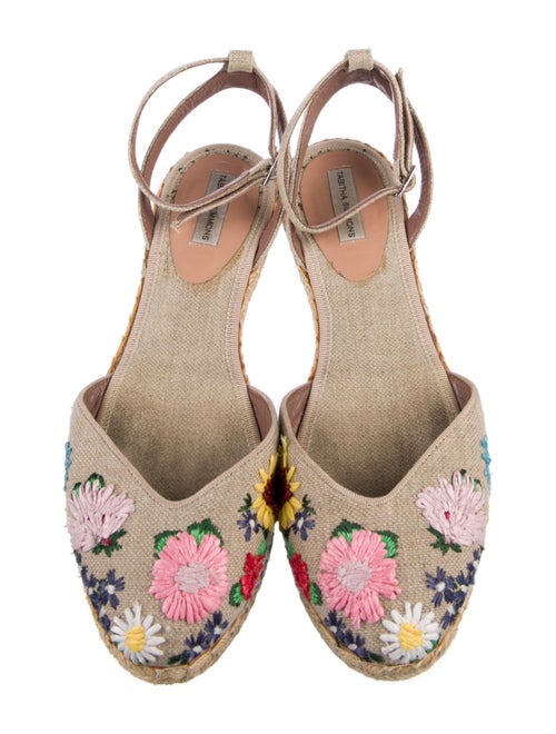 Tabitha Simmons Canvas Floral Print Espadrilles