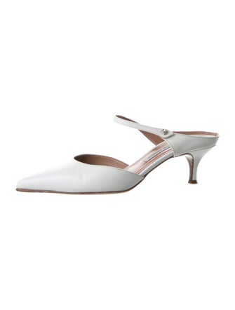 Tabitha Simmons Leather Mules