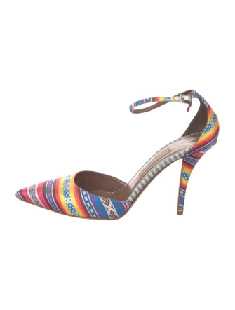 Tabitha Simmons Printed Slingback Pumps