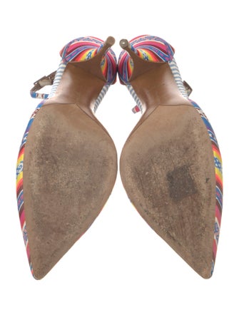 Tabitha Simmons Printed Slingback Pumps