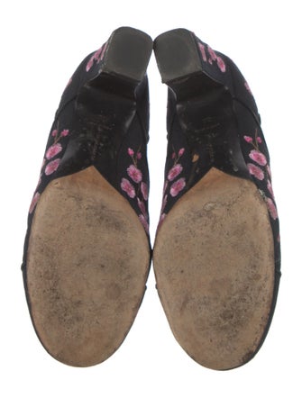 Tabitha Simmons Canvas Floral Print Chelsea Boots