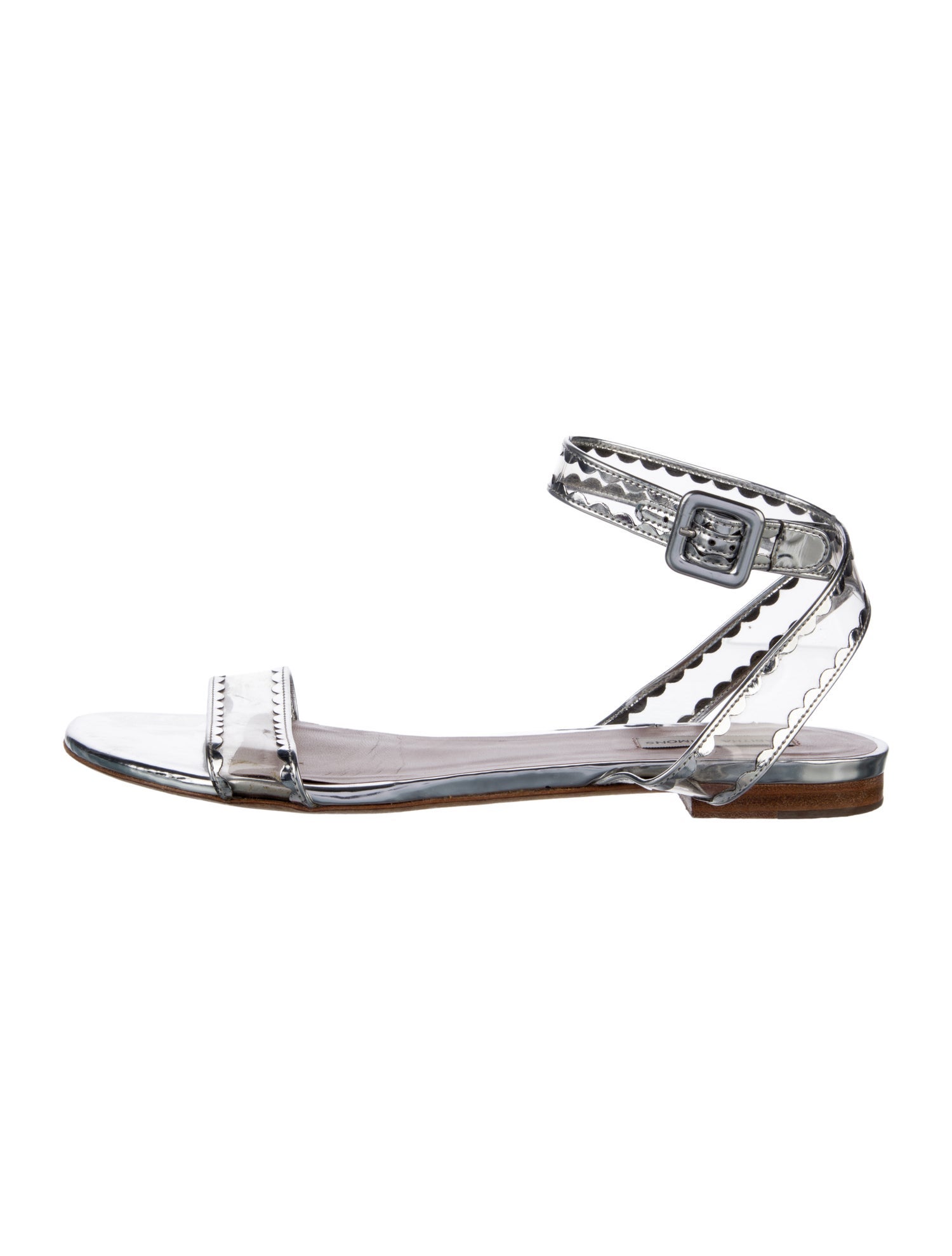 Tabitha Simmons PVC Scalloped Accent Sandals