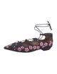 Tabitha Simmons Canvas Floral Print Ballet Flats