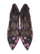 Tabitha Simmons Canvas Floral Print Ballet Flats
