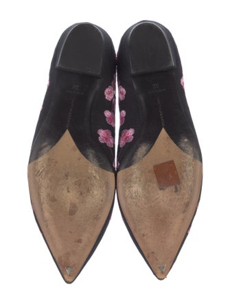 Tabitha Simmons Canvas Floral Print Ballet Flats